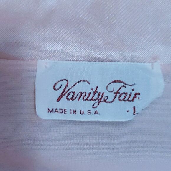 Vanity Fair light pink nylon gown house coat robe L - Picture 6 of 10